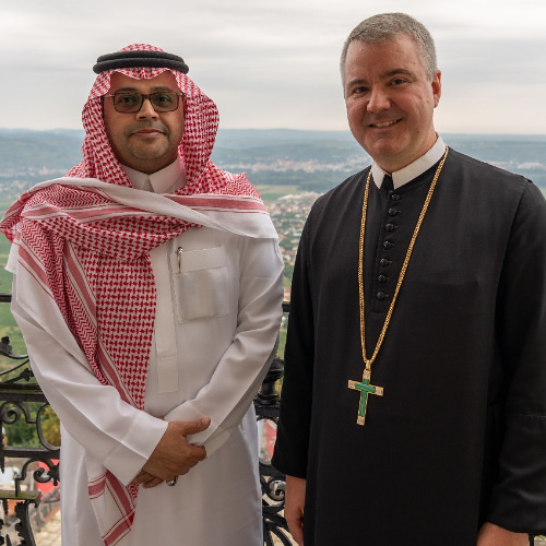 Präsident der King Saud University, S. Exzellenz Ali Masmali, und Abt Patrick Schöder OSB / Stift Goettweig Präsident der King Saud University, S. Exzellenz Ali Masmali, und Abt Patrick Schöder OSB