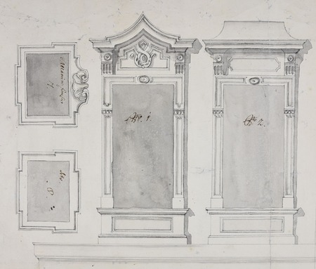 Stift Göttweig barocke Fensterentwürfe / Bernhard Rameder